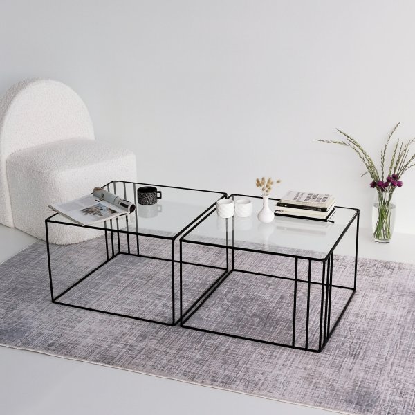 Table basse Outline 55 x 55 cm - Noir Table basse Outline 55 x 55 cm - Noir