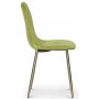 Bridge velvet stol - Grn/mssing