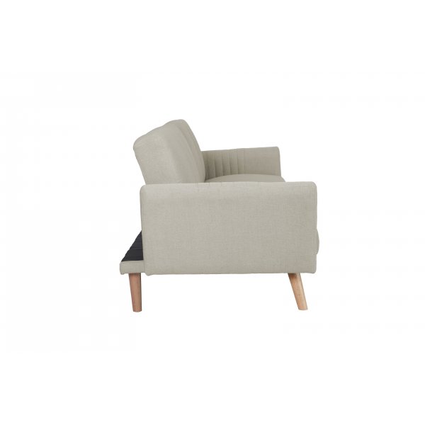 Bäddsoffa Borlänge – Ljusgrå tyg | 207 cm Bäddsoffa Borlänge – Ljusgrå tyg | 207 cm