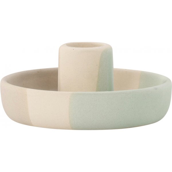 Otis ljusstake - Beige/Gr�n/Gr�