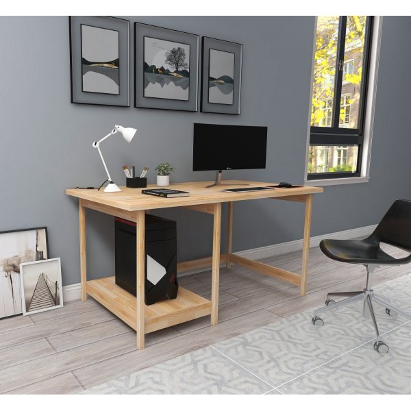 Lina skrivbord 120x55 cm - Furu Lina skrivbord 120x55 cm - Furu