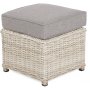 Soffgrupp Bergamo med ftljer, pallar & bord - Beige/beige melerad