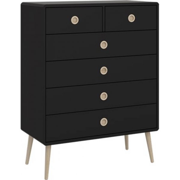 Softline byr med 6 ldor - Svart
