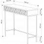 Heaton avlastningsbord 110 x 35,5 cm - Ek
