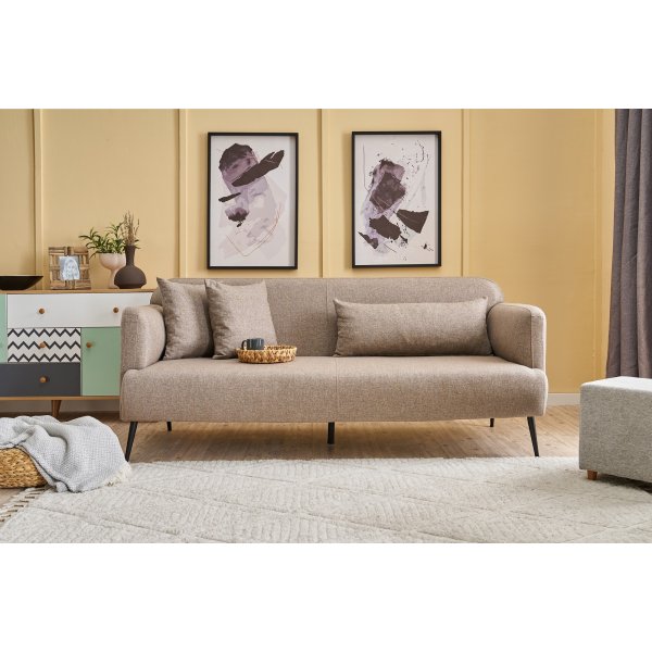 Revos 3-sits soffa - Brun Revos 3-sits soffa - Brun