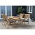 Matbord i massiv teak 90x180-240 cm - Salt + Textilskydd fr utembler