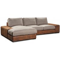 Western divansoffa 3-sits XL 305 cm - Cognac / Beige Western divansoffa 3-sits XL 305 cm - Cognac / Beige
