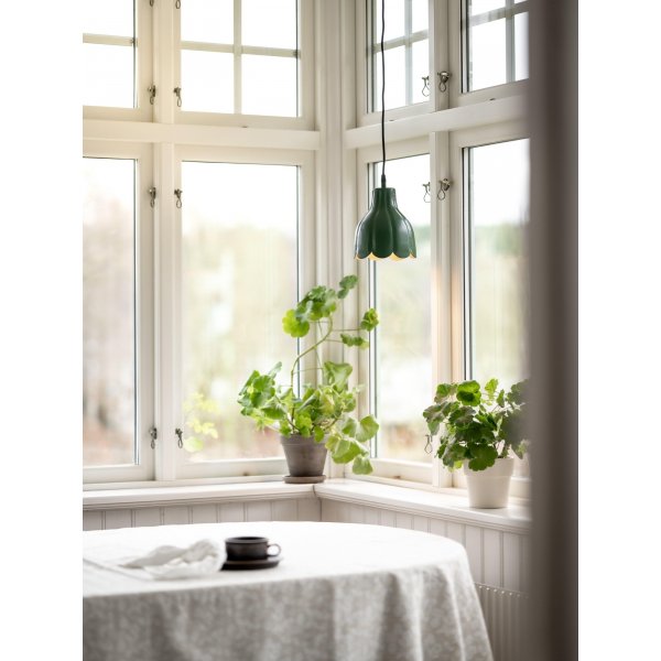 Plafonnier/Fentre Tulipe - Vert - 17 cm