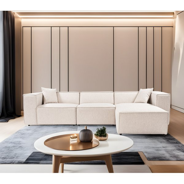 Canapé divan Lora - Marron clair Canapé divan Lora - Marron clair