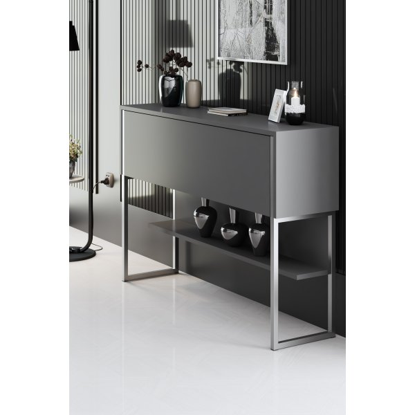 Lux avlastningsbord 120 x 30 cm - Antracit/silver Lux avlastningsbord 120 x 30 cm - Antracit/silver