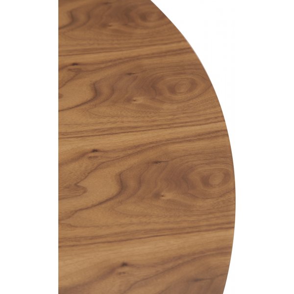 Table  manger Ooid 220 x 110 cm - Placage noyer/noir