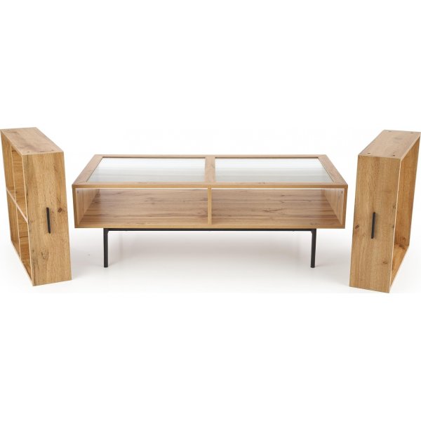 Serenity soffbord 120x 60 cm - Ek/svart Serenity soffbord 120x 60 cm - Ek/svart