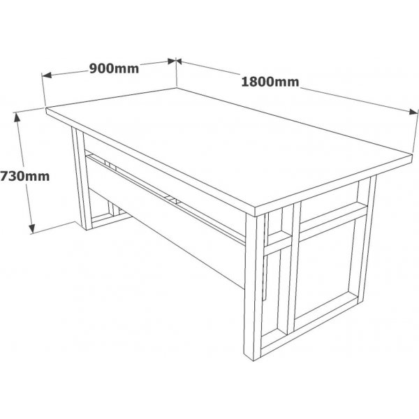 Bureau Marken 180x90 cm - Baroque