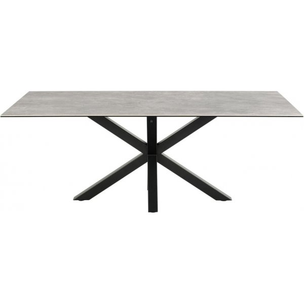 Heaven matbord 200 x 100 cm - Grå/matt svart Heaven matbord 200 x 100 cm - Grå/matt svart