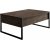 Lux soffbord 90 x 60 cm - Valnt/svart