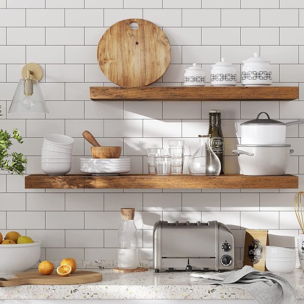 Sussex wandplank 40 x 20 cm - Bruin Sussex wandplank 40 x 20 cm - Bruin