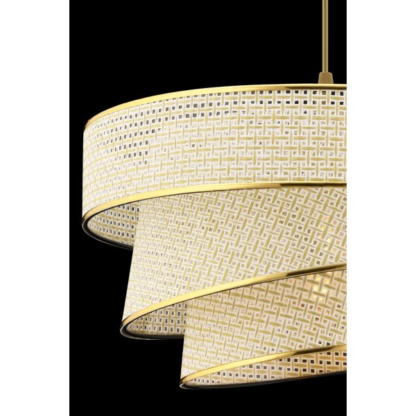 Couper taklampa - Cream/guld