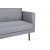 Eden 3-sits XL soffa - Grtt tyg + Flckborttagare fr mbler