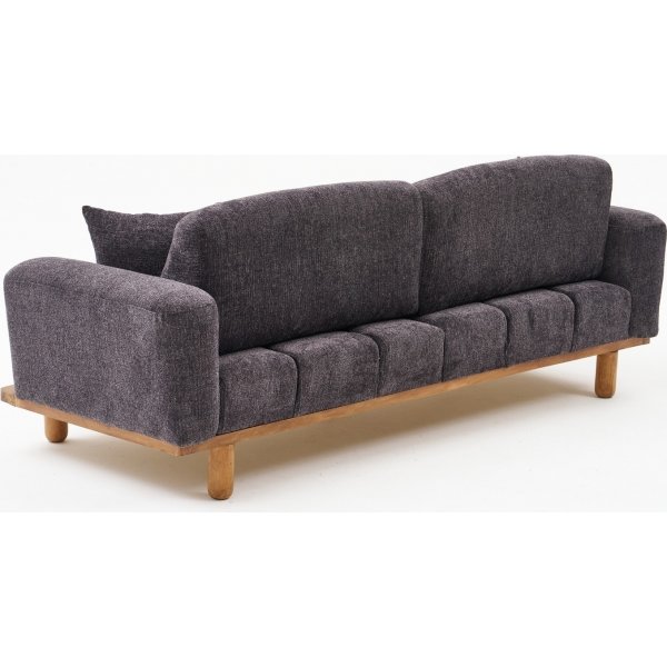 Reims 3-sits soffa - Antracit Reims 3-sits soffa - Antracit