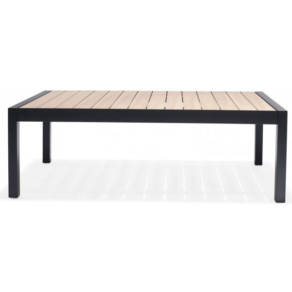 Panama Soffgrupp med bord (3+1+1+bord) - Svart / Trä look Panama Soffgrupp med bord (3+1+1+bord) - Svart / Trä look