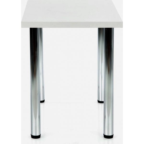 Table à manger Buno 90 cm - Blanc/chrome Table à manger Buno 90 cm - Blanc/chrome
