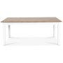 Ramns matbord 140 cm - Vit/Ekbets