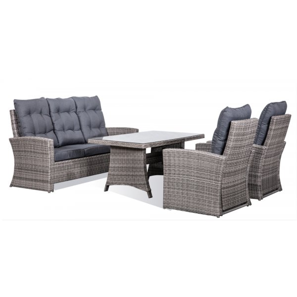 Orlando utembelgrupp hg rygg stllbara ftljer - Gr/beige