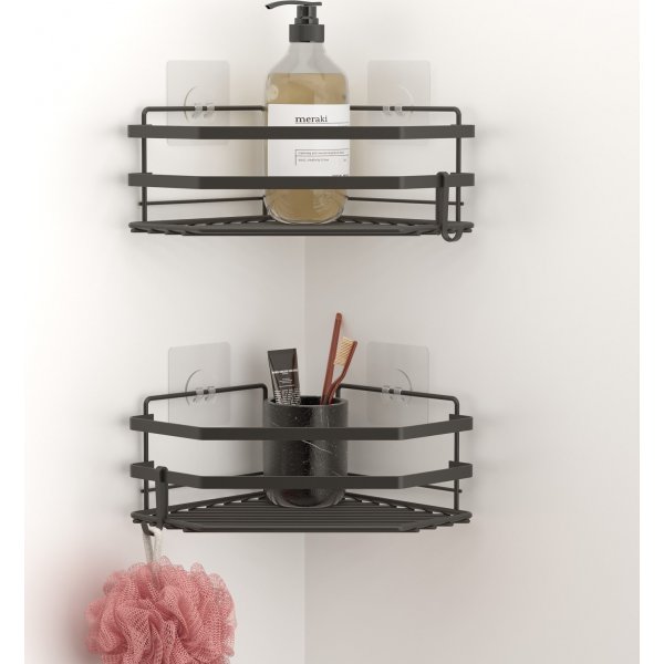 Stirling hörnvägghylla - Svart Stirling hörnvägghylla - Svart