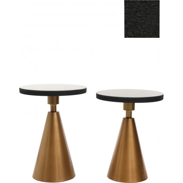 Set table d\\\'appoint Chalice 50/55 cm - Or/noir Set table d\\\'appoint Chalice 50/55 cm - Or/noir