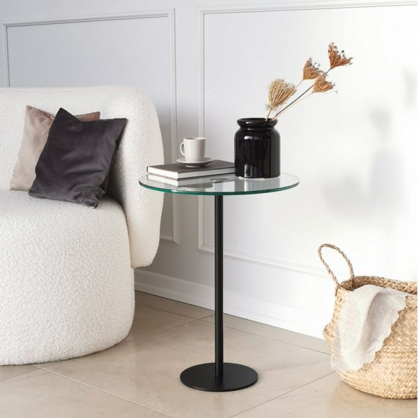Table basse sociale Ø40 cm - Noir Table basse sociale Ø40 cm - Noir