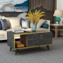 Engel soffbord 90 x 40 cm - Valnt/marmor