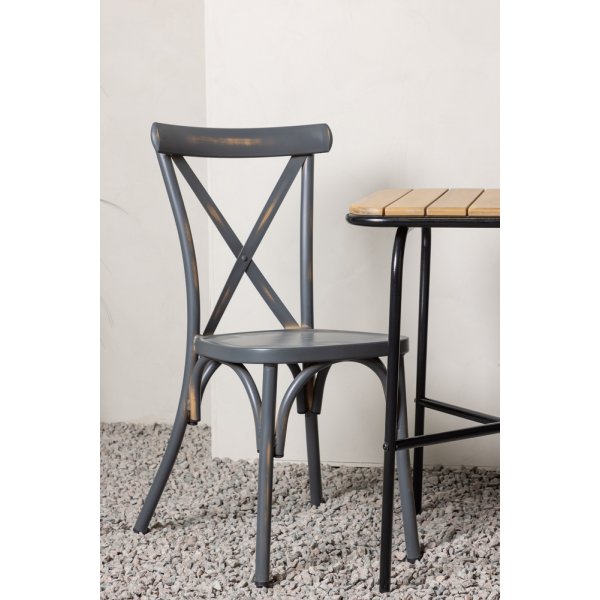Holmbeck utematgrupp med 2 st Peking stolar - Mrkgr/Natur