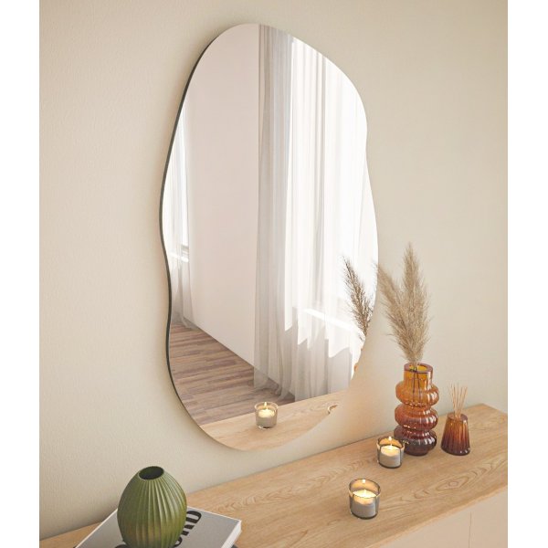 Losse wandspiegel - Zwart