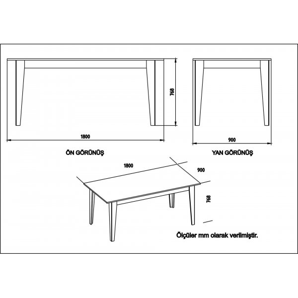 Table à manger Lorenz 180 cm - Noyer/noir Table à manger Lorenz 180 cm - Noyer/noir