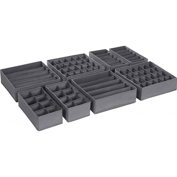 Insert de tiroir Jona, 8 pcs - Gris