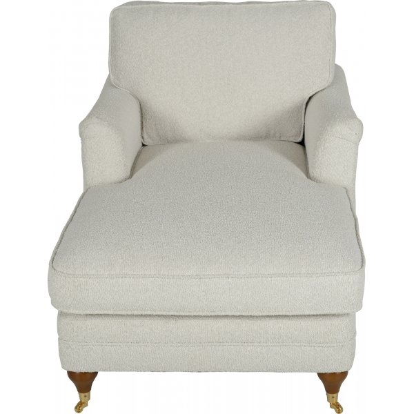 Fauteuil divan bouclé blanc - Howard Fauteuil divan bouclé blanc - Howard