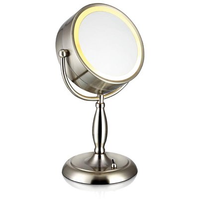 Face Sminkspegel med ljus - Stl/Spegelglas