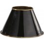 Classic lampskärm - Svart/mässing - 22 cm