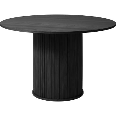 Mood runt bord i svartbetsad ek - 120 cm