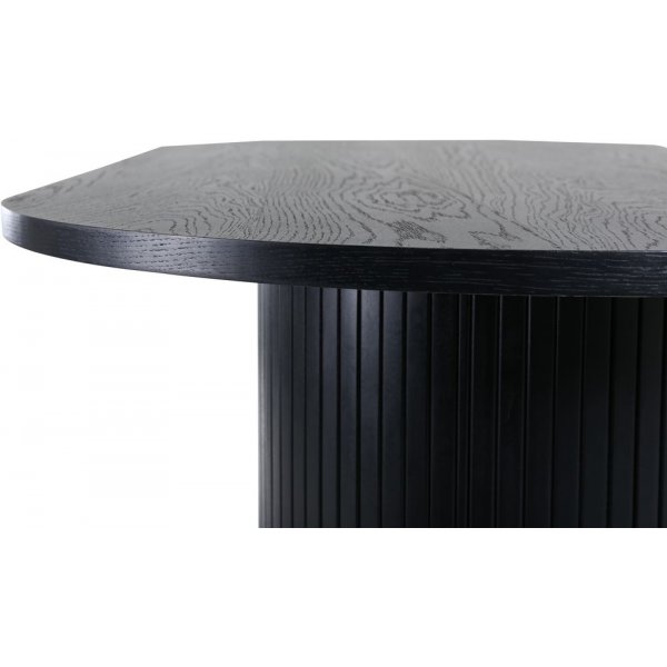 Eettafel 200x90 cm zwart gebeitst - Bianca Eettafel 200x90 cm zwart gebeitst - Bianca