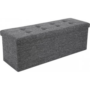 Banc Joar avec rangement 110 cm - Gris fonc