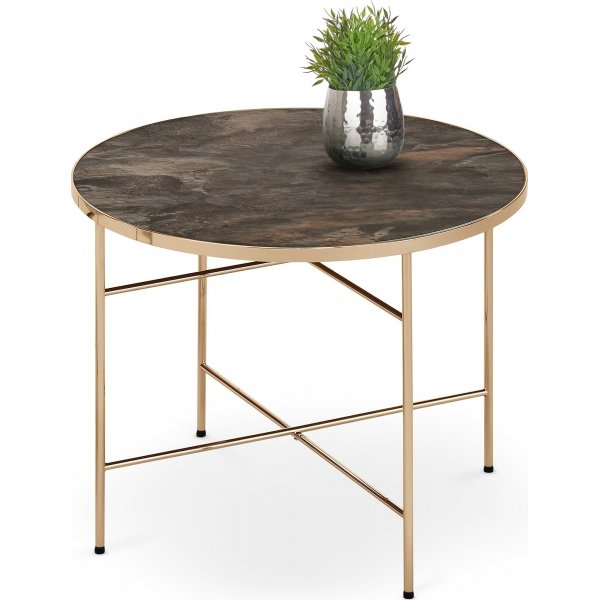 Table d'appoint Ingunn 60 cm - Marbre fonc