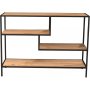 Hernes avlastningsbord 100 x 28 cm - Ek/svart