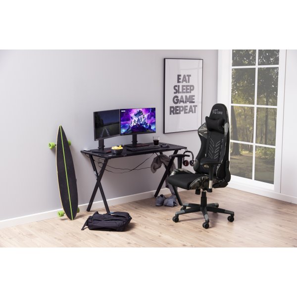 Alpha gamingstol - Svart/grå Alpha gamingstol - Svart/grå