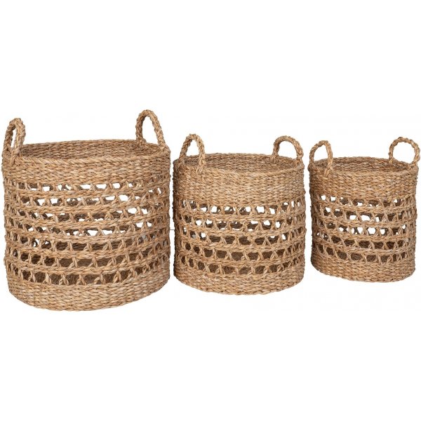 Panier Balok - Jonc de Mer/Noir