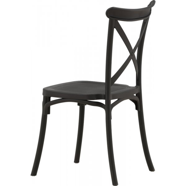 Chaise de salle à manger Crosett - Noir Chaise de salle à manger Crosett - Noir