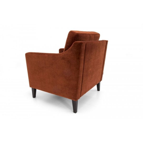 Liza fåtölj orange tyg Liza fåtölj orange tyg