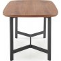 Audrina matbord 160 cm - Valnt/svart