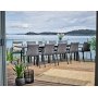 Breda matbord 200-320 cm - Svart
