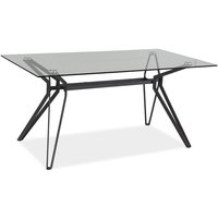 Matbord Carlie 160 cm - Glas / Metall Matbord Carlie 160 cm - Glas / Metall